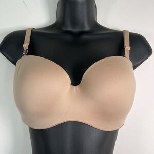 NWT Victorias Secret Body By Victoria Bare Strapless Multi Way Bra Nude 34D